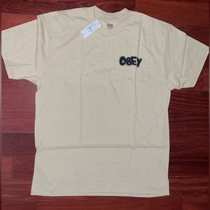 Obey shirt tan